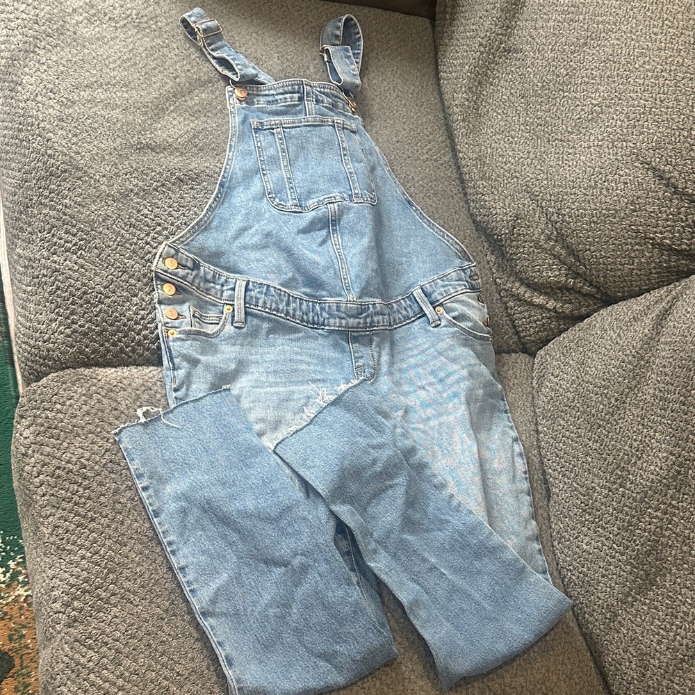 Maternity Denim Overalls